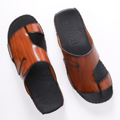 Signature Supper Luxury Arabic Sandals with Side Strip Leaf
