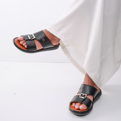 Luxury Arabic Sandals with Double Side Buckles