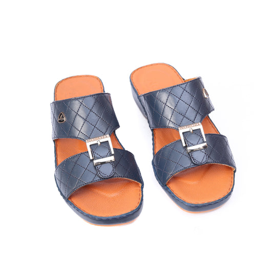 Luxury Arabic Sandals with Center Buckles + Dimond Stich