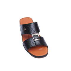Luxury Arabic Sandals with Center Buckles + Dimond Stich