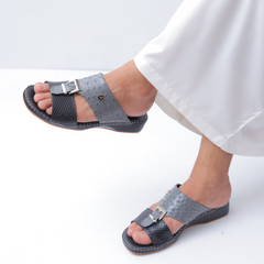 Luxury Arabic Sandals with Center Buckles | Medicated Socks Edition