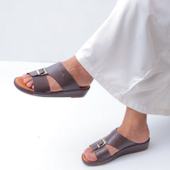 Luxury Arabic Sandals with Center Buckles 