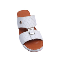 Luxury Arabic Sandals with Center Buckles + Dimond Stich