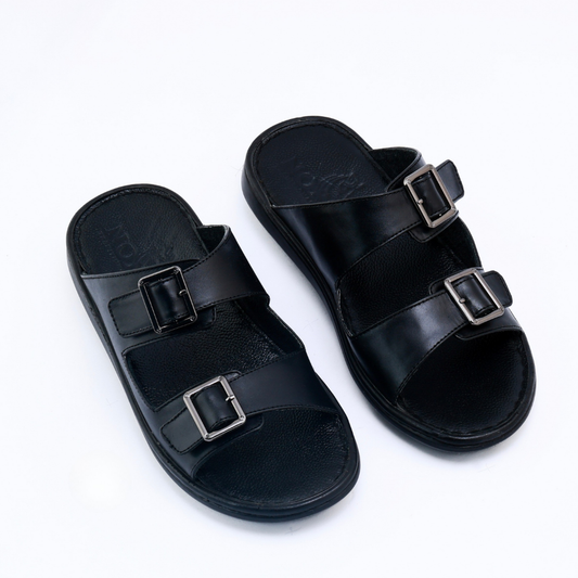 Luxury Arabic Sandals with Double Side Buckles 