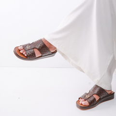Luxury Arabic Sandals with Center Buckles 