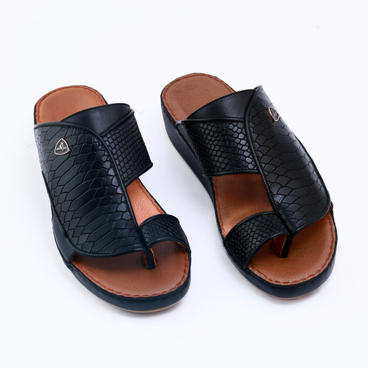 Luxury Arabic Sandals with Side Strip Leaf