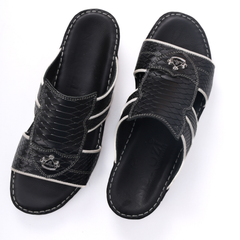 Signature Supper Luxury Arabic Sandals with Center Leaf