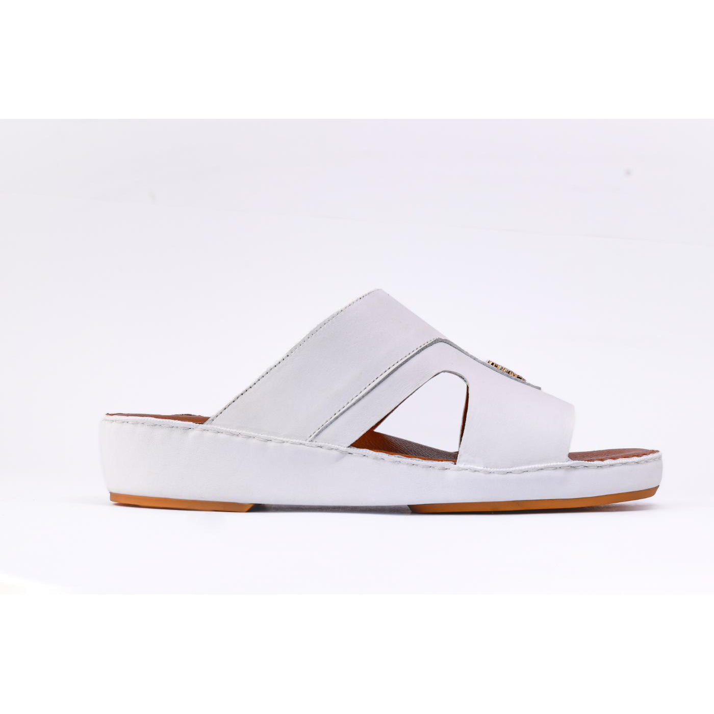 527-NR- White Premium Arabic Sandal for Men