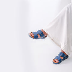 546-NR- Blue Premium Arabic Sandal for Men