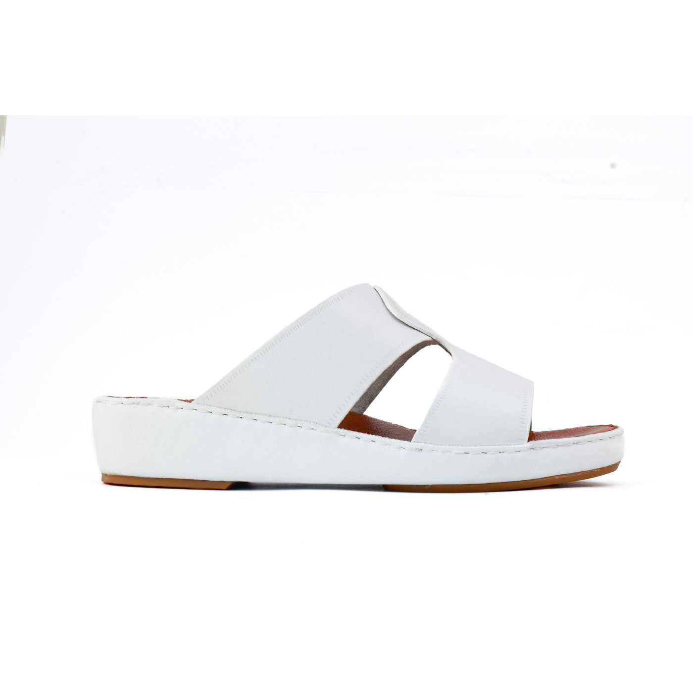 539-NR- White Premium Arabic Sandal for Men