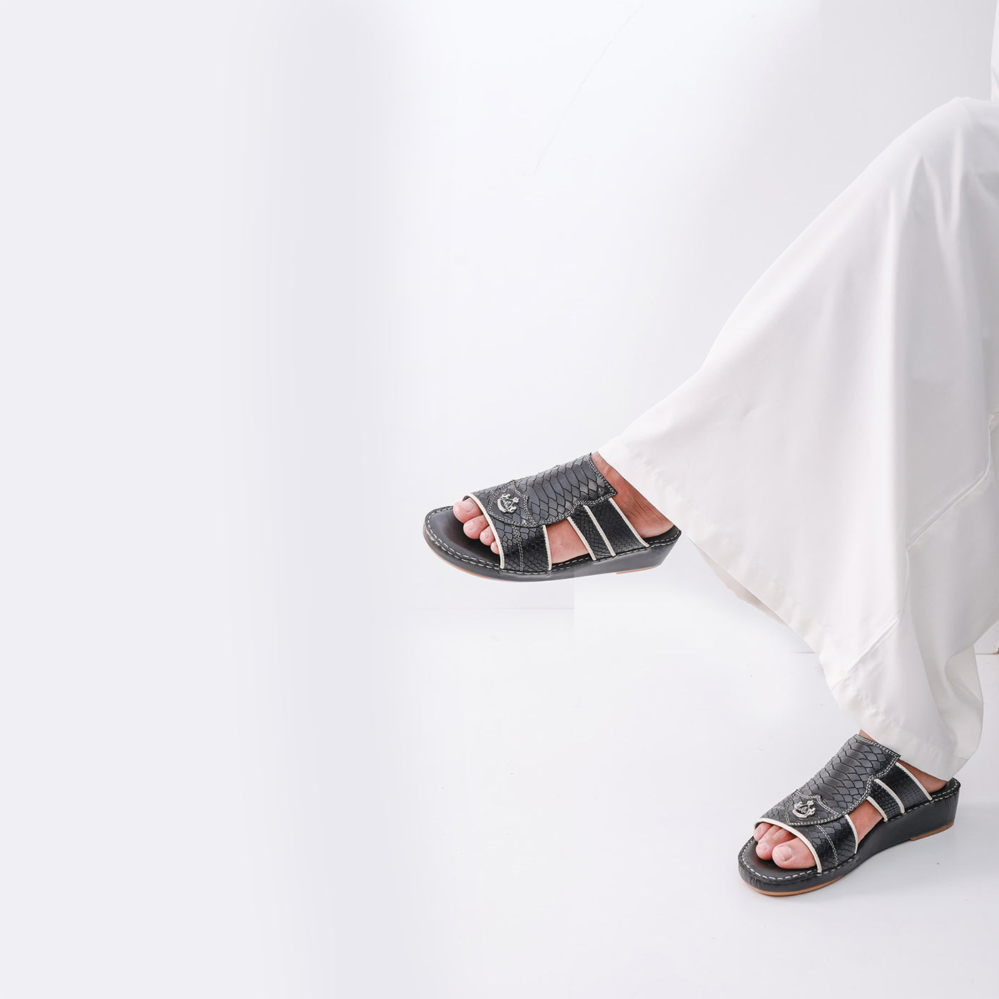 534-NR- Blue Premium Arabic Sandal for Men
