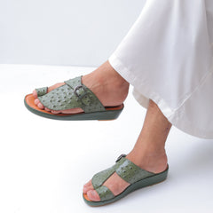 Luxury Arabic Sandals with Leaf Side Buckles