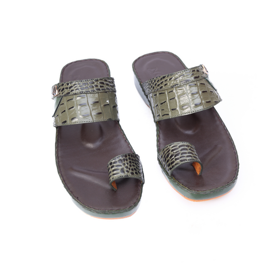Luxury Arabic Sandals with Center Buckles | Medicated Socks Edition