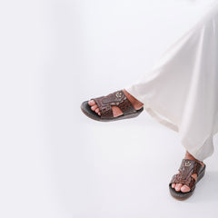 503-NR- Brown Premium Arabic Sandal for Men