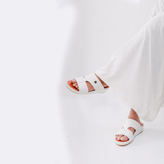 533-NR- White Premium Arabic Sandal for Men
