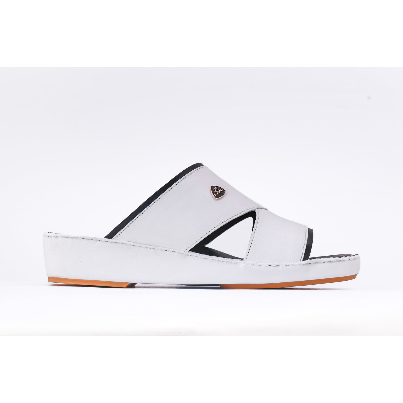 514-NR- White Premium Arabic Sandal for Men