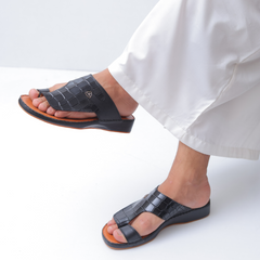 Luxury Arabic Sandals with Center Buckles | Medicated Socks Edition