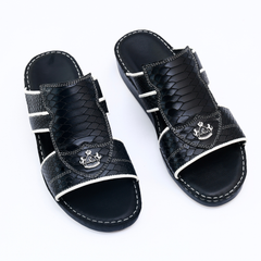 Signature Supper Luxury Arabic Sandals with Center Leaf