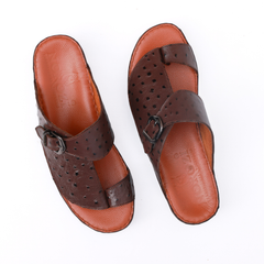 Luxury Arabic Sandals with Side Buckles Leaf