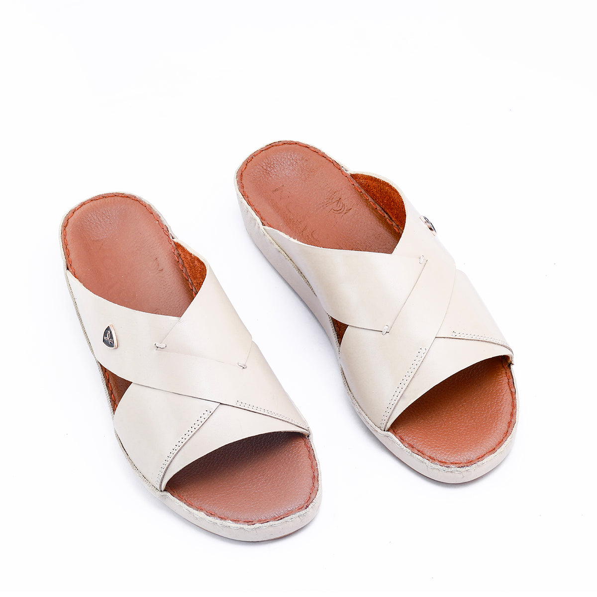 520-NR- White Premium Arabic Sandal for Men