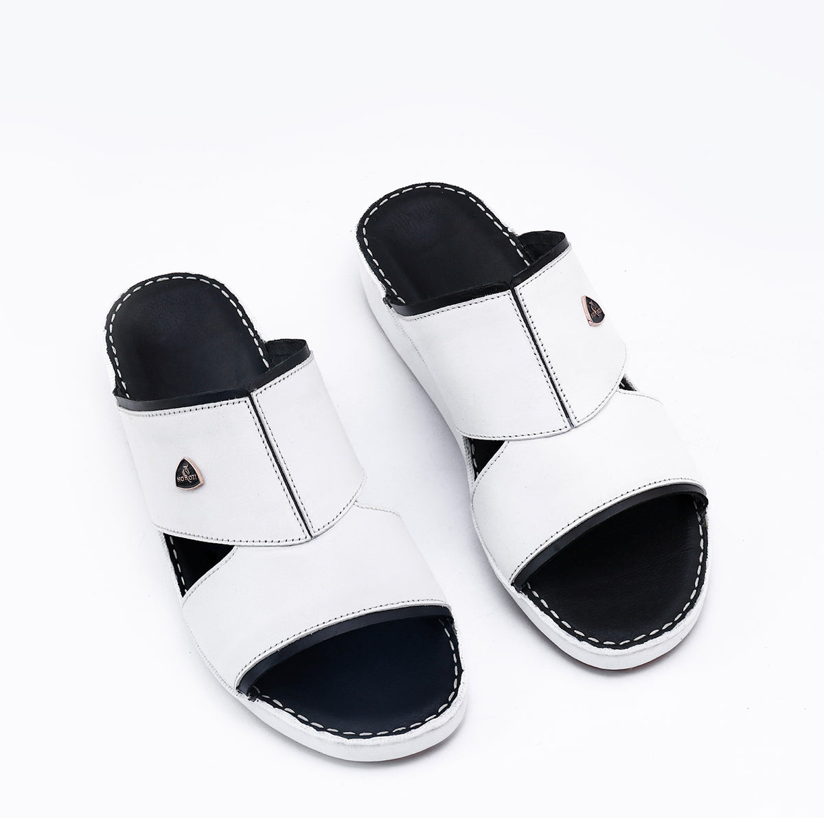 514-NR- White Premium Arabic Sandal for Men