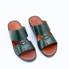 532-NR- Green Premium Arabic Sandal for Men