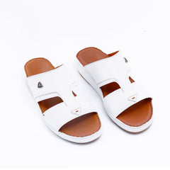 516-NR- White Premium Arabic Sandal for Men