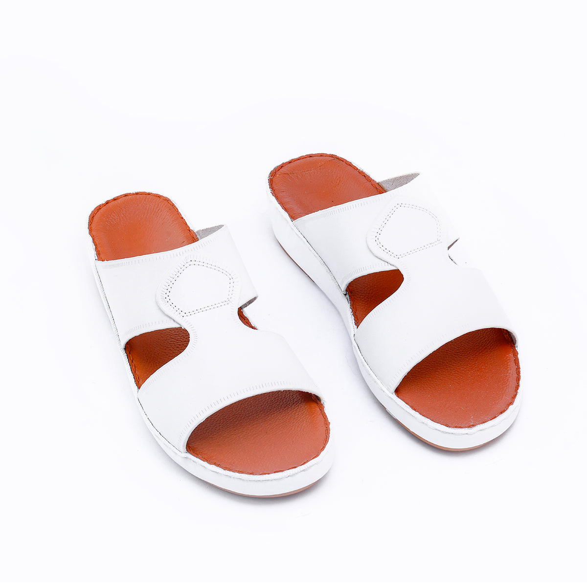 539-NR- White Premium Arabic Sandal for Men