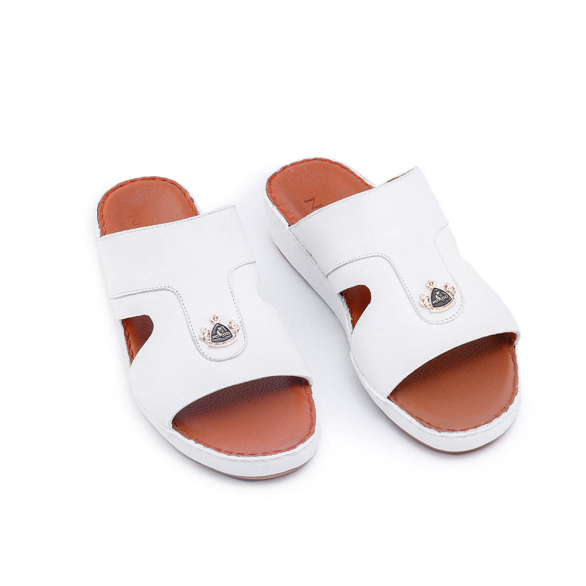 527-NR- White Premium Arabic Sandal for Men