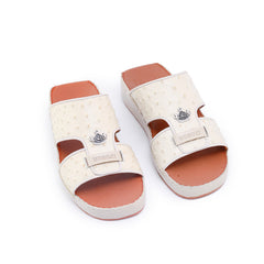 518-NR- White Premium Arabic Sandal for Men