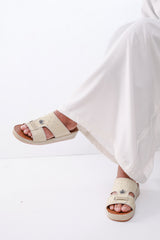 Luxury Arabic Sandals with Center Buckles