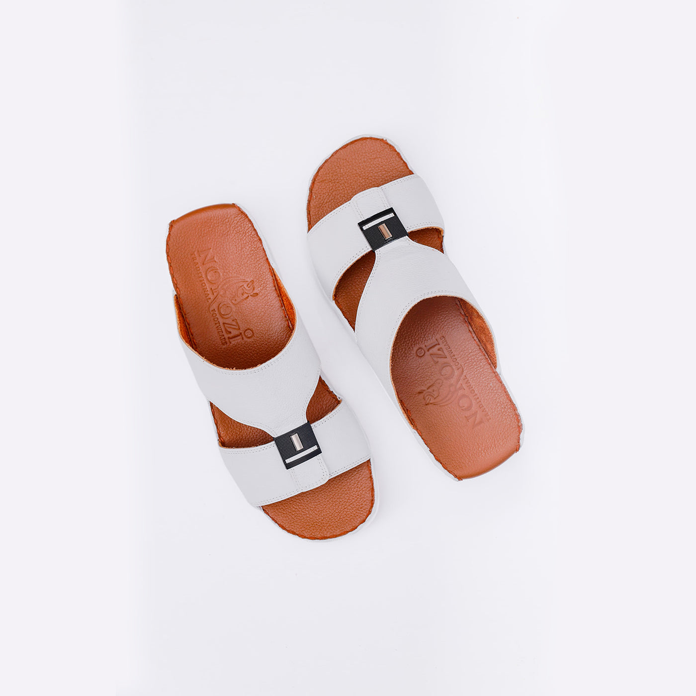 519-NR- White Premium Arabic Sandal for Men