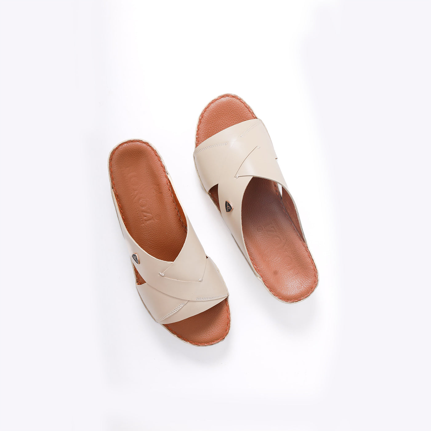 520-NR- White Premium Arabic Sandal for Men